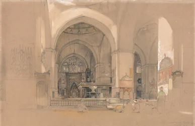 Intérieur de la Grande Mosquée (Ulucami), Bursa, Turquie
